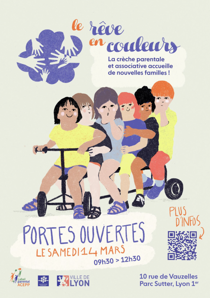 Flyer invitation le rêve en couleurs